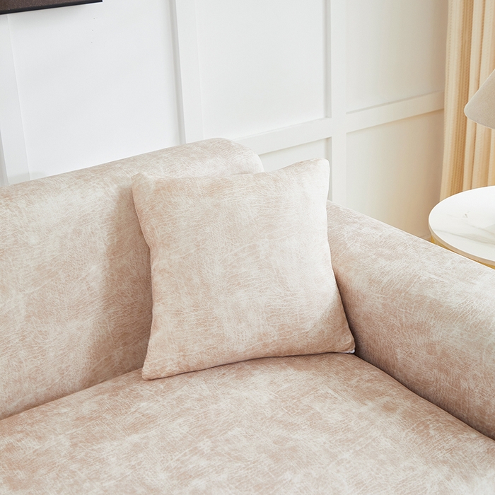 91家纺网 家纺一手货源 找家纺 丝绮鹿 2025新款防水皮革沙发套 全包沙发套松紧款沙发套 米驼