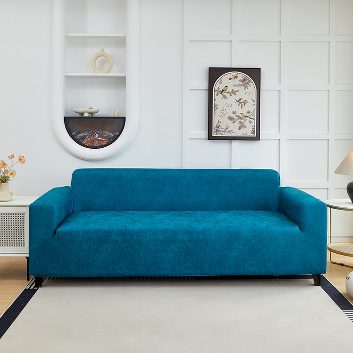 91家纺网 家纺一手货源 找家纺 丝绮鹿 2025新款防水皮革沙发套 全包沙发套松紧款沙发套 衫绿