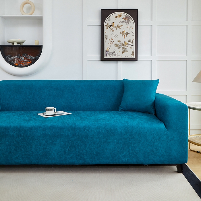 91家纺网 家纺一手货源 找家纺 丝绮鹿 2025新款防水皮革沙发套 全包沙发套松紧款沙发套 衫绿