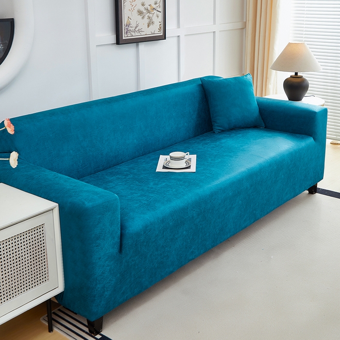 91家纺网 家纺一手货源 找家纺 丝绮鹿 2025新款防水皮革沙发套 全包沙发套松紧款沙发套 衫绿