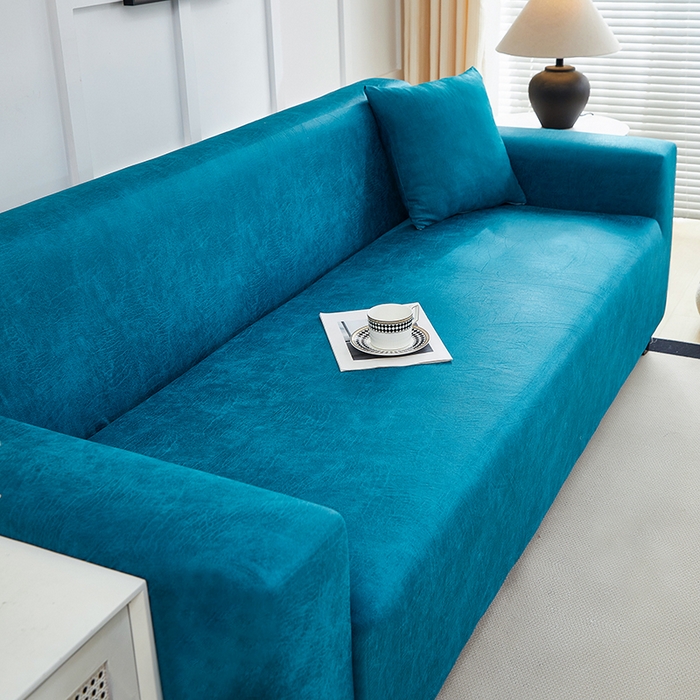 91家纺网 家纺一手货源 找家纺 丝绮鹿 2025新款防水皮革沙发套 全包沙发套松紧款沙发套 衫绿