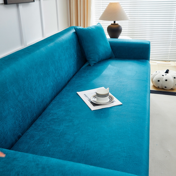 91家纺网 家纺一手货源 找家纺 丝绮鹿 2025新款防水皮革沙发套 全包沙发套松紧款沙发套 衫绿