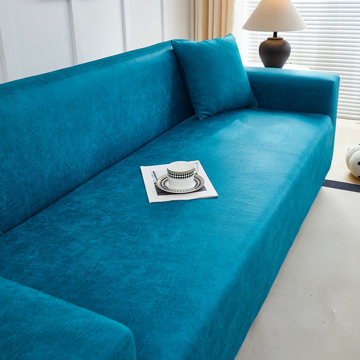 91家纺网 家纺一手货源 找家纺 丝绮鹿 2025新款防水皮革沙发套 全包沙发套松紧款沙发套 衫绿