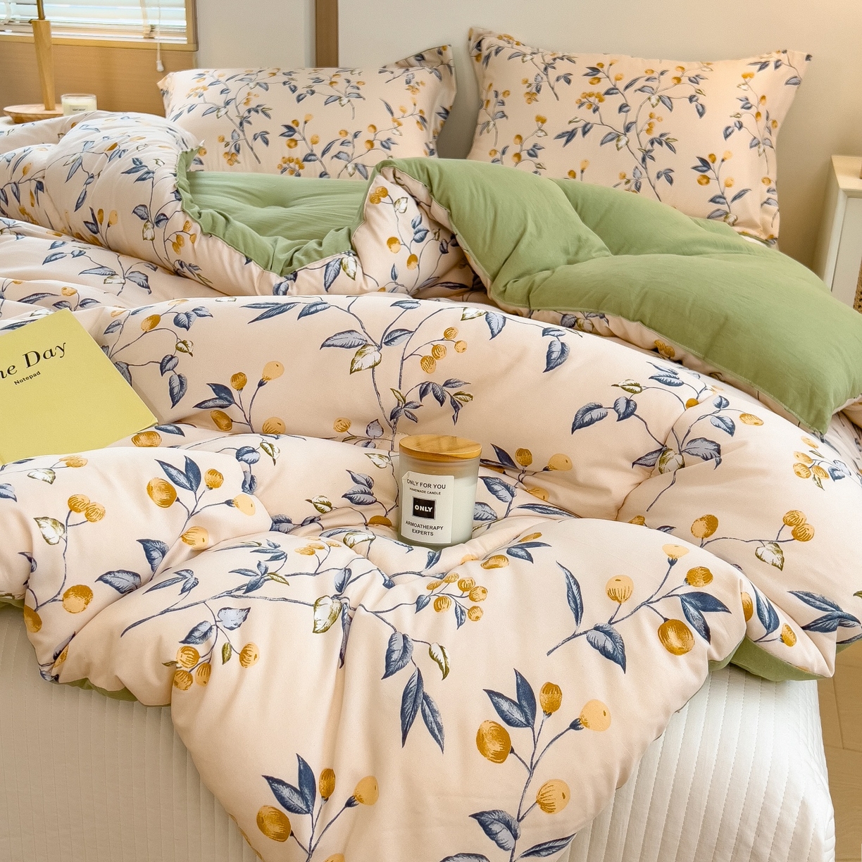 91家纺网 家纺一手货源 找家纺 宝士康家纺 2025新品10A抗菌双层纱冬被被子被芯 金桔