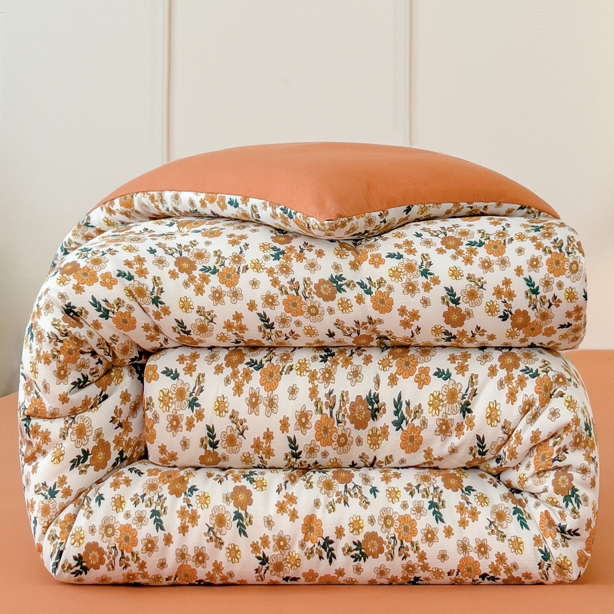 91家纺网 家纺一手货源 找家纺 宝士康家纺 2025新品10A抗菌双层纱冬被被子被芯 小雏菊