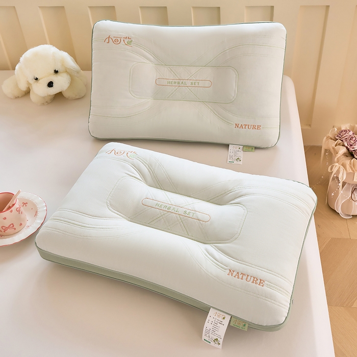 （总）鼎晟纺 2025新款小可艾艾草护颈枕学生枕头成人枕芯