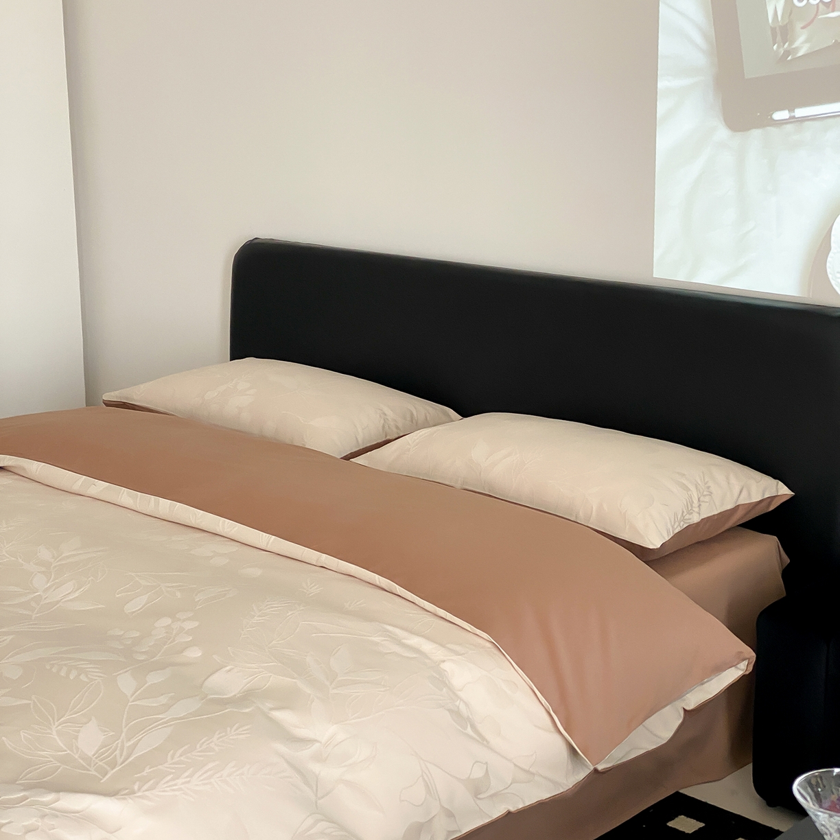 91家纺网 家纺一手货源 找家纺 玉宇阁家居 2025秋款100S大提花磨毛四件套-一梦幽兰系列 一梦幽兰-秋日特调