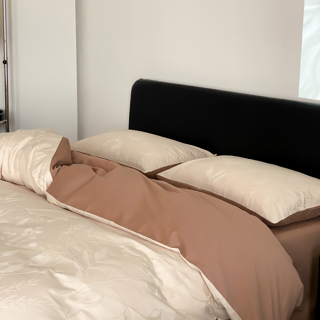 91家纺网 家纺一手货源 找家纺 玉宇阁家居 2025秋款100S大提花磨毛四件套-一梦幽兰系列 一梦幽兰-秋日特调