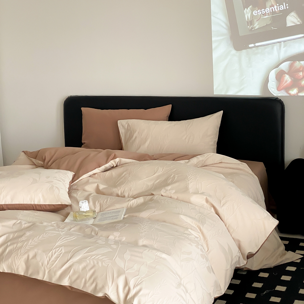 91家纺网 家纺一手货源 找家纺 玉宇阁家居 2025秋款100S大提花磨毛四件套-一梦幽兰系列 一梦幽兰-秋日特调