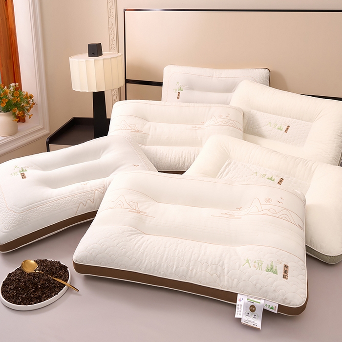 91家纺网 家纺一手货源 找家纺 （总）鼎晟纺 2025新款大凉山荞麦护颈枕学生成人枕头枕芯