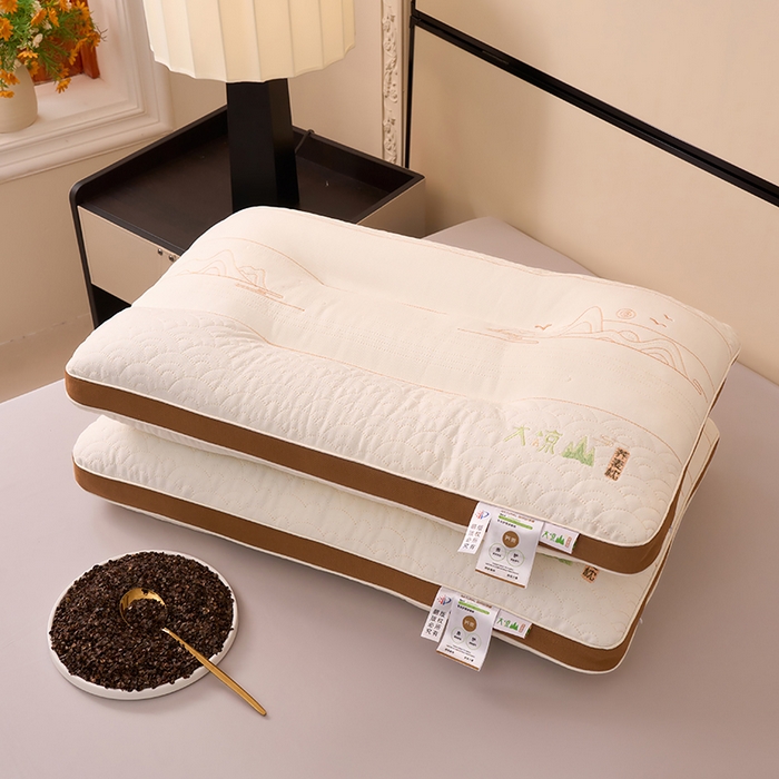 91家纺网 家纺一手货源 找家纺 鼎晟纺 2025新款大凉山荞麦护颈枕学生成人枕头枕芯 大凉山款式二