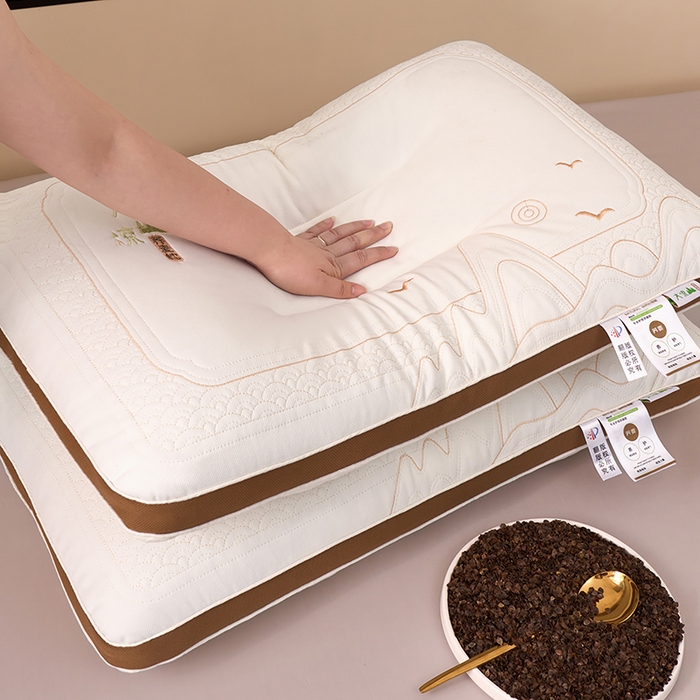 91家纺网 家纺一手货源 找家纺 鼎晟纺 2025新款大凉山荞麦护颈枕学生成人枕头枕芯 大凉山款式一