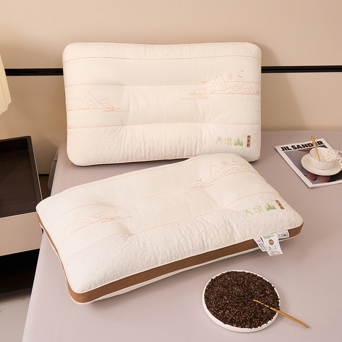 91家纺网 家纺一手货源 找家纺 鼎晟纺 2025新款大凉山荞麦护颈枕学生成人枕头枕芯 大凉山款式二