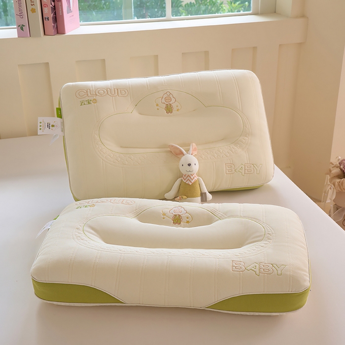 91家纺网 家纺一手货源 找家纺 鼎晟纺 2025新款云宝宝护颈枕枕头枕芯 云宝宝护颈枕-绿