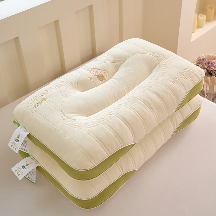 91家纺网 家纺一手货源 找家纺 鼎晟纺 2025新款云宝宝护颈枕枕头枕芯 云宝宝护颈枕-绿