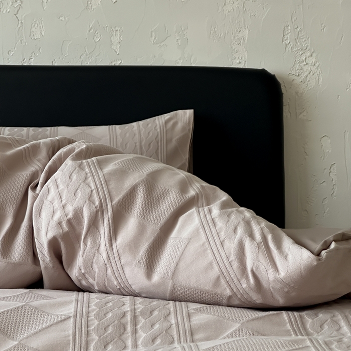 91家纺网 家纺一手货源 找家纺 玉宇阁家居 2025新款100S色织空气大提花全棉纯棉长绒棉四件套-安缦春也100S 100S安缦春也-可可碎