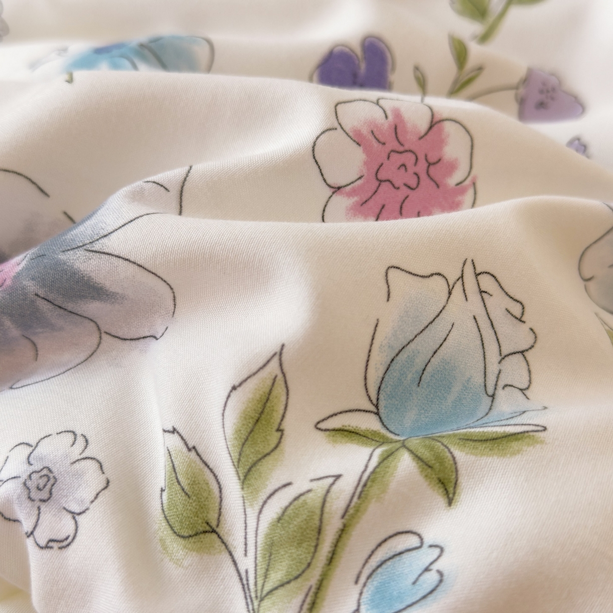 91家纺网 家纺一手货源 找家纺 宝士康家纺 2025新品10A抗菌豆豆绒冬被被子被芯 花韵