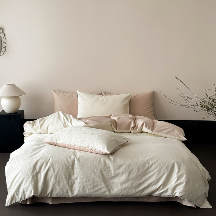 91家纺网 家纺一手货源 找家纺 玉宇阁家居 2025新款100S色织空气大提花全棉纯棉长绒棉四件套-苏莉的春天100S 100S苏莉的春天-落日余晖