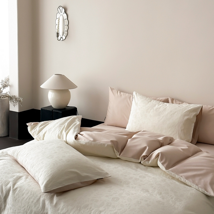 91家纺网 家纺一手货源 找家纺 玉宇阁家居 2025新款100S色织空气大提花全棉纯棉长绒棉四件套-苏莉的春天100S 100S苏莉的春天-落日余晖