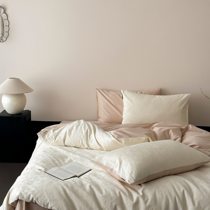 91家纺网 家纺一手货源 找家纺 玉宇阁家居 2025新款100S色织空气大提花全棉纯棉长绒棉四件套-苏莉的春天100S 100S苏莉的春天-落日余晖