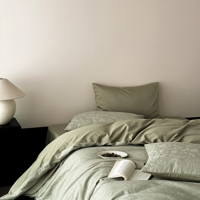 91家纺网 家纺一手货源 找家纺 玉宇阁家居 2025新款100S色织空气大提花全棉纯棉长绒棉四件套-苏莉的春天100S 100S苏莉的春天-暮光森林