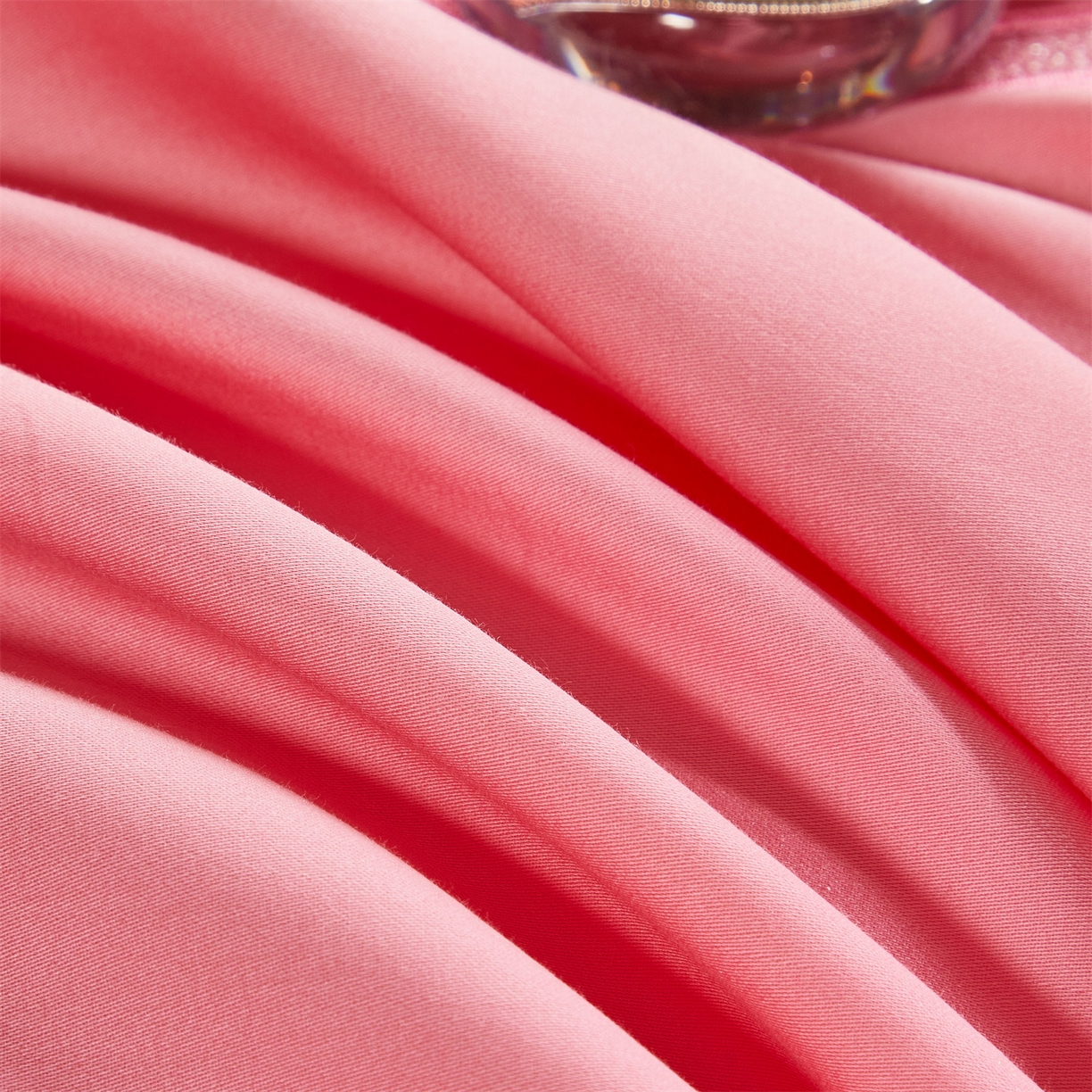 91家纺网 家纺一手货源 找家纺 美娘阁 2025新款长绒棉全棉贡缎提花款新中式古典韵味精美刺绣婚庆四件套-系列三 花卉款-沁馨花语（粉）