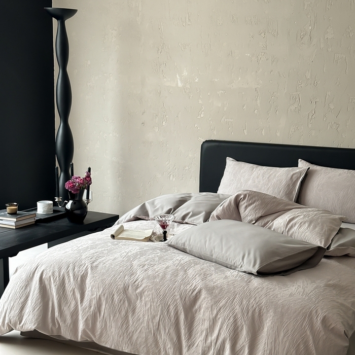 91家纺网 家纺一手货源 找家纺 玉宇阁家居 2025新款100S色织空气大提花全棉纯棉长绒棉四件套-月岛弥生100S 100S月岛弥生-蜜合紫灰