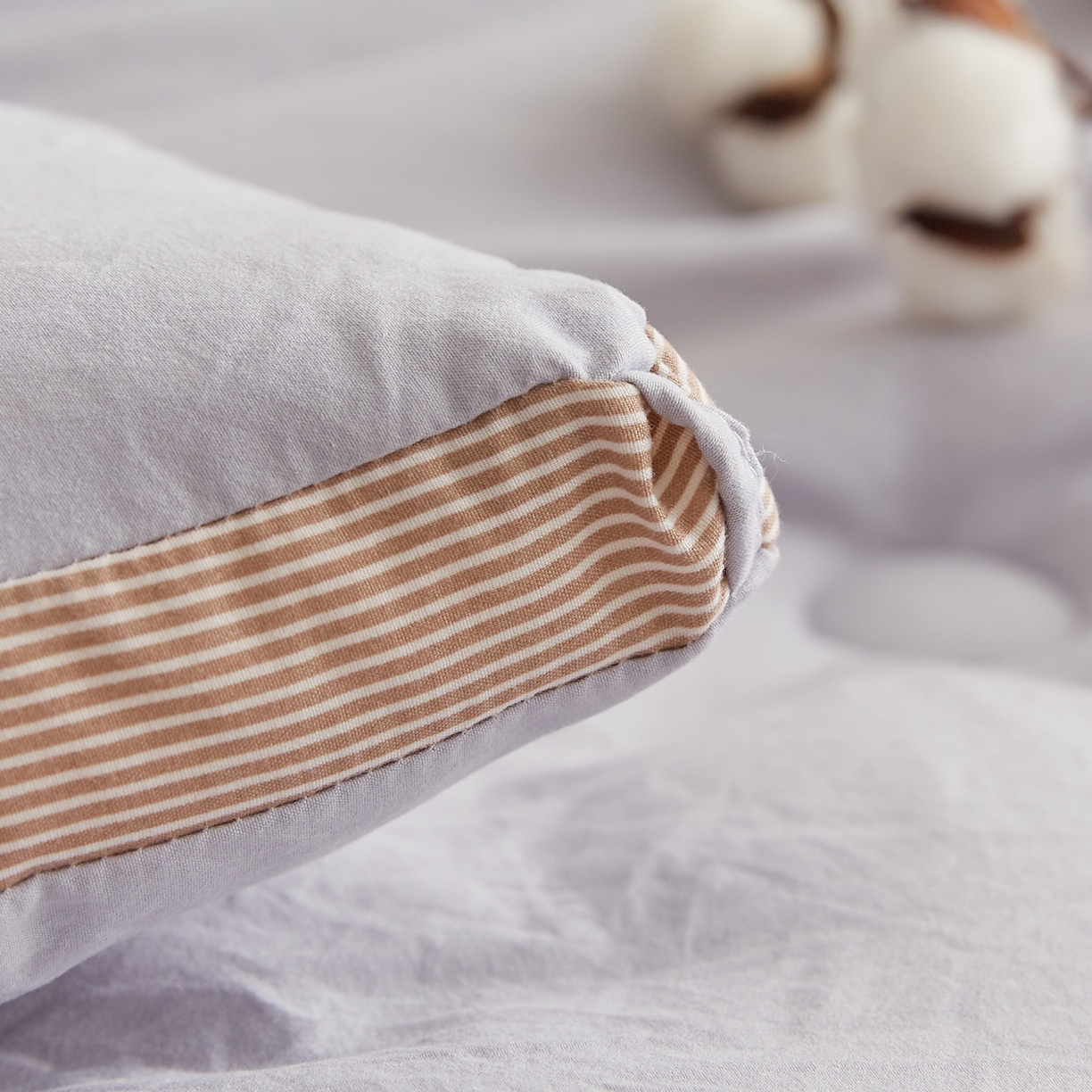 91家纺网 家纺一手货源 找家纺 帕芬鸟家纺 2025新款51%立体款棉花被 被子被芯 灰卡条