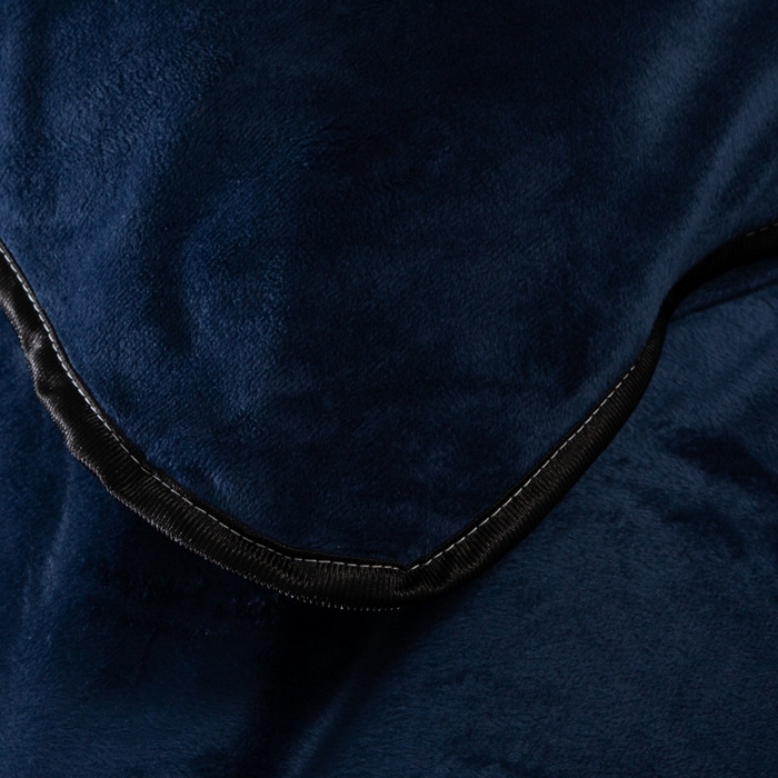 91家纺网 家纺一手货源 找家纺 能好家纺 2025新款亲肤舒适水晶绒夹棉床裙款系列四件套 藏青