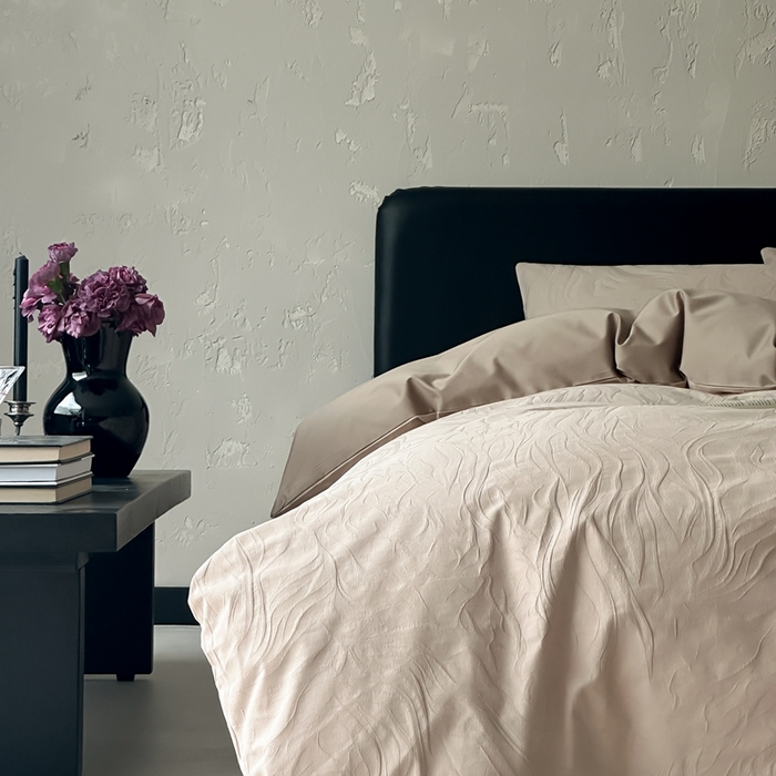 91家纺网 家纺一手货源 找家纺 玉宇阁家居 2025新款100S色织空气大提花全棉纯棉长绒棉四件套-雨雾100S 100S雨雾-琥珀檀木