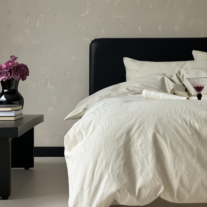 91家纺网 家纺一手货源 找家纺 玉宇阁家居 2025新款100S色织空气大提花全棉纯棉长绒棉四件套-雨雾100S 100S雨雾-氧气绿