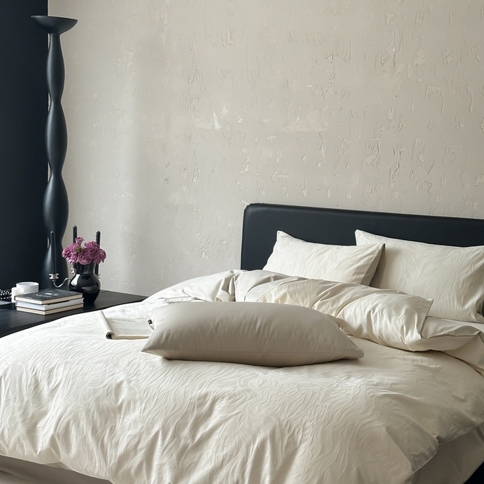 91家纺网 家纺一手货源 找家纺 玉宇阁家居 2025新款100S色织空气大提花全棉纯棉长绒棉四件套-雨雾100S 100S雨雾-氧气绿