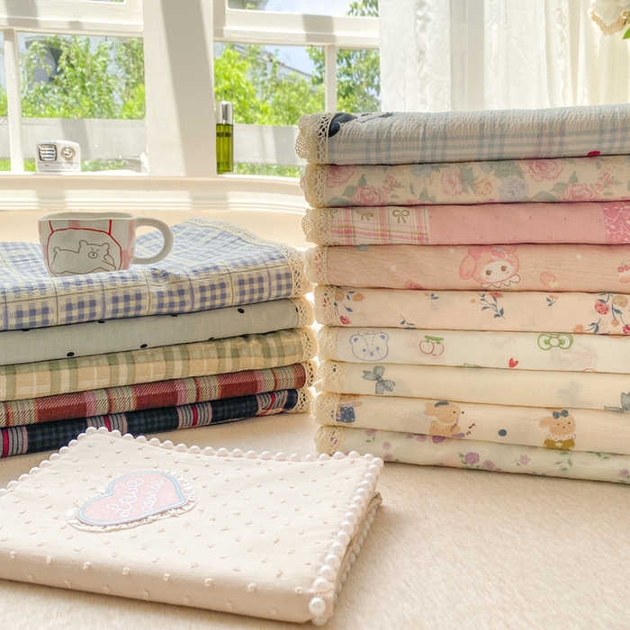 （总）欧尚 2025新款云感双层纱针织棉印花母婴级超柔裸睡级床单三件套