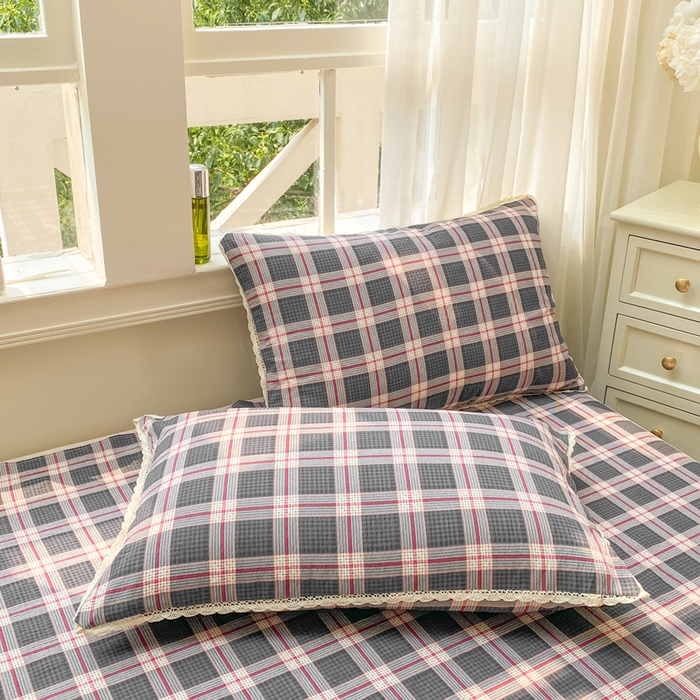 91家纺网 家纺一手货源 找家纺 欧尚 2025新款云感双层纱针织棉印花母婴级超柔裸睡级床单三件套 幻夜