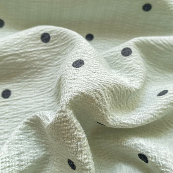 91家纺网 家纺一手货源 找家纺 欧尚 2025新款云感双层纱针织棉印花母婴级超柔裸睡级床单三件套 蓝波点