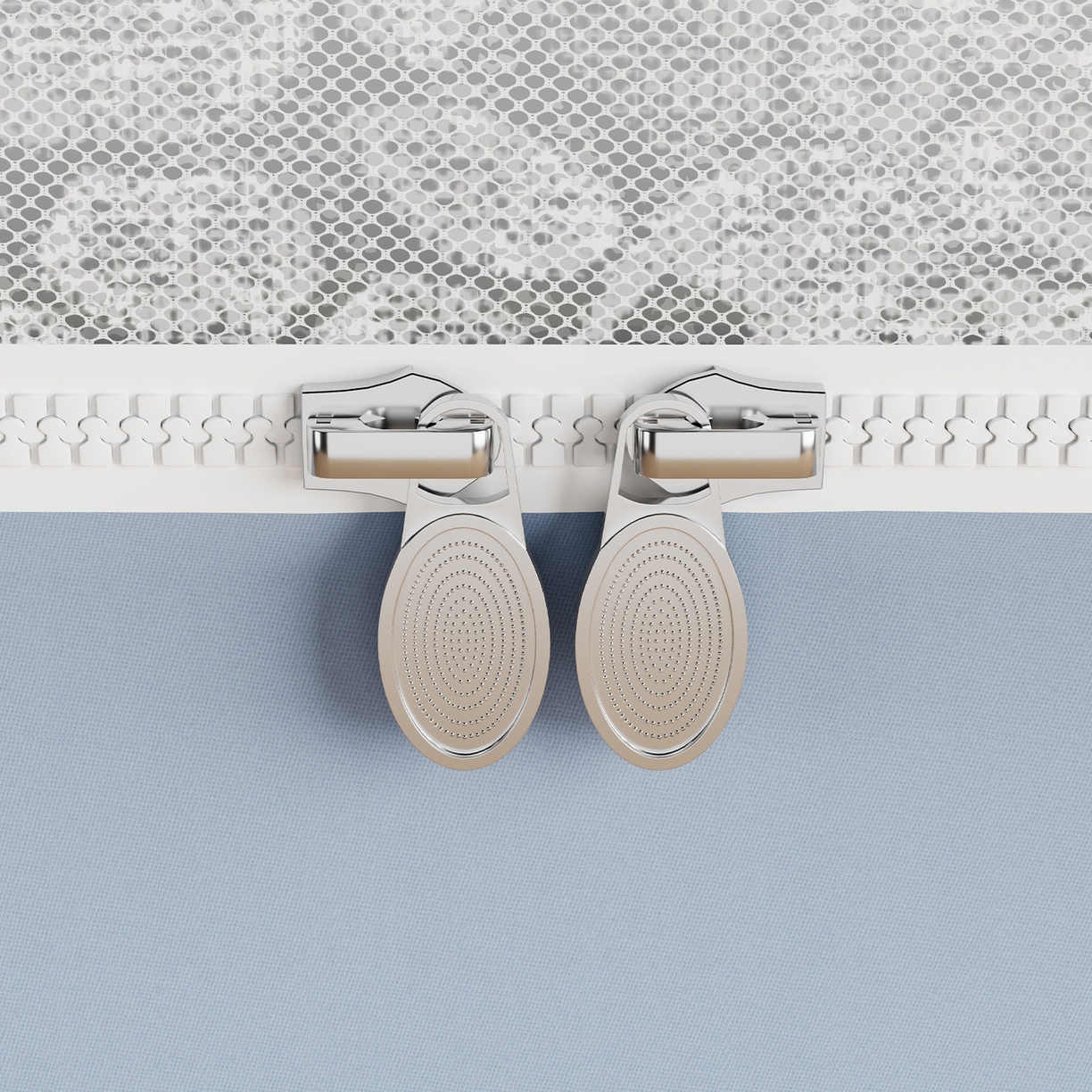 91家纺网 家纺一手货源 找家纺 都市缘蚊帐 2025新款公主风蚊帐学生宿舍一体式床帘全罩式强遮光布上下铺80 90cm 606-baby蓝-薇尔