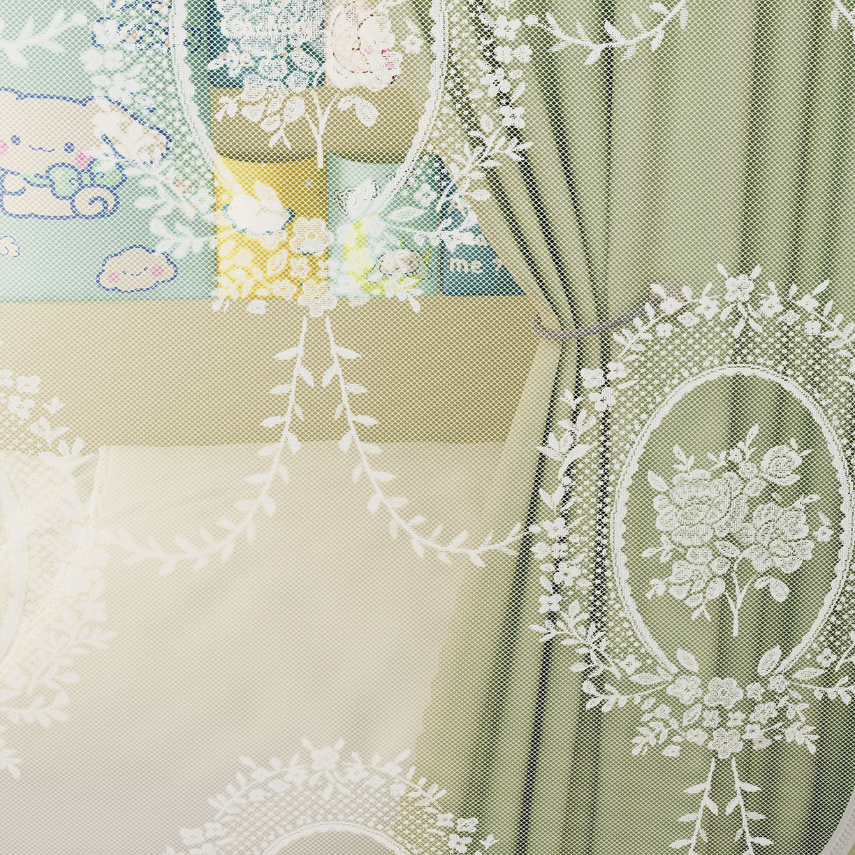 91家纺网 家纺一手货源 找家纺 都市缘蚊帐 2025新款公主风蚊帐学生宿舍一体式床帘全罩式强遮光布上下铺80 90cm 606-抹茶绿-薇尔