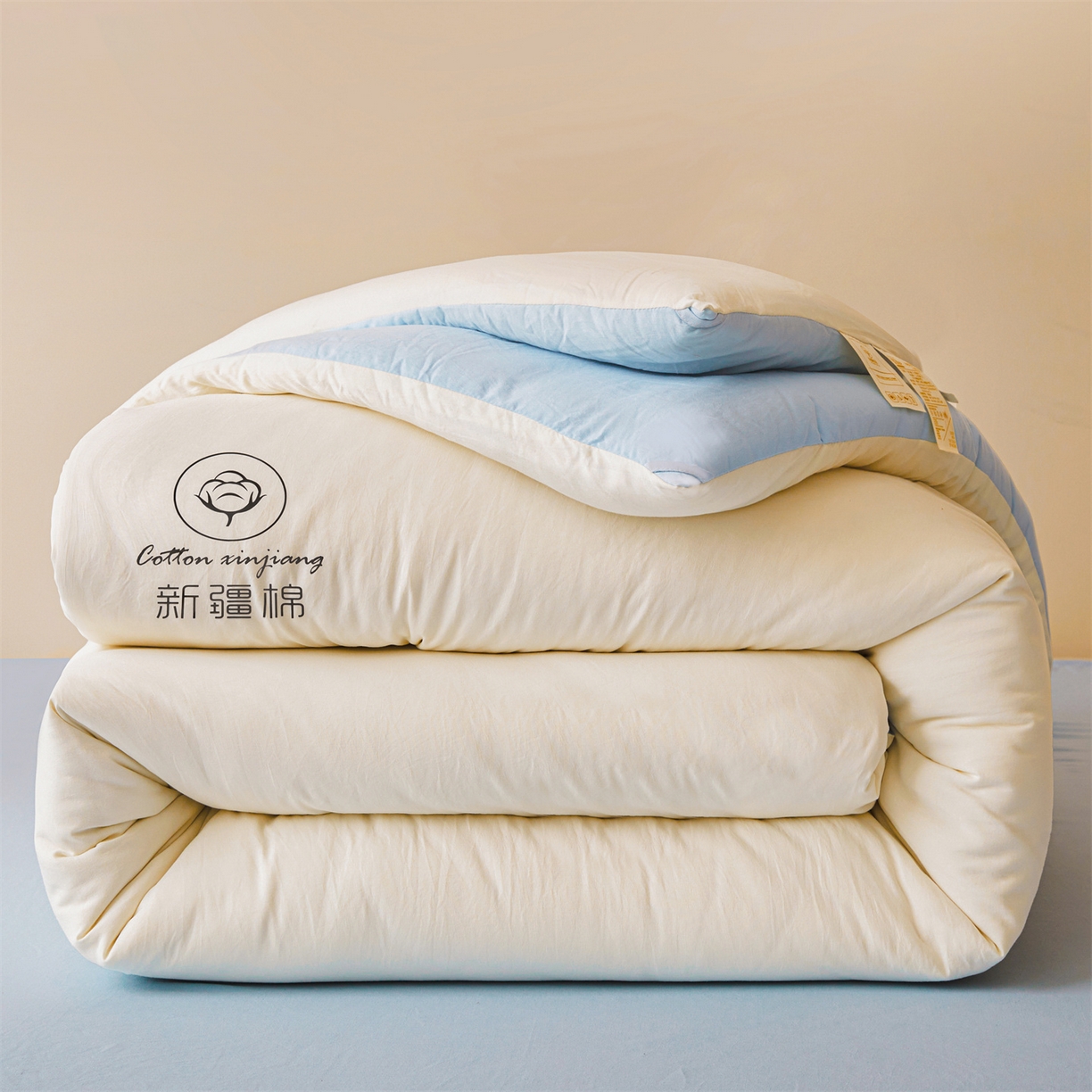 91家纺网 家纺一手货源 找家纺 （总）晓时候 2025新款纯色无印风新疆棉花被冬被春秋被夏被四季被子被芯-常年有货（含买家秀）