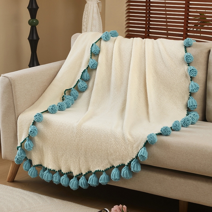 91家纺网 家纺一手货源 找家纺 乐居家纺 2025新款创意玫瑰花束毯毛毯毯子 玫瑰水蓝