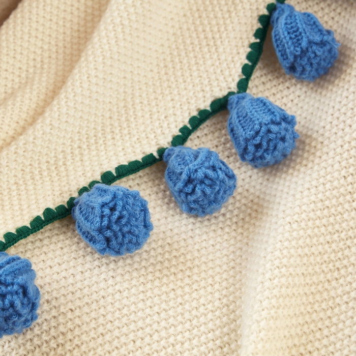 91家纺网 家纺一手货源 找家纺 乐居家纺 2025新款创意玫瑰花束毯毛毯毯子 玫瑰天蓝