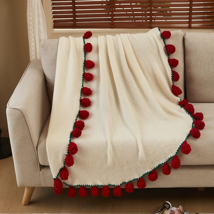 91家纺网 家纺一手货源 找家纺 乐居家纺 2025新款创意玫瑰花束毯毛毯毯子 玫瑰红