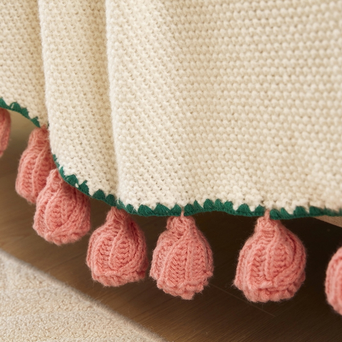 91家纺网 家纺一手货源 找家纺 乐居家纺 2025新款创意玫瑰花束毯毛毯毯子 玫瑰粉