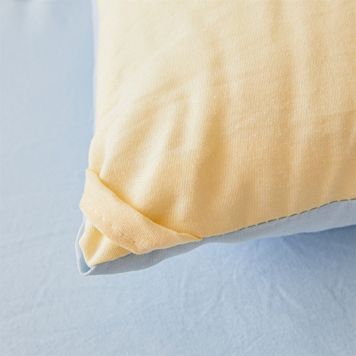 91家纺网 家纺一手货源 找家纺 晓时候 2025新款纯色无印风新疆棉花被冬被春秋被夏被四季被子被芯-常年有货（含买家秀） 蓝黄