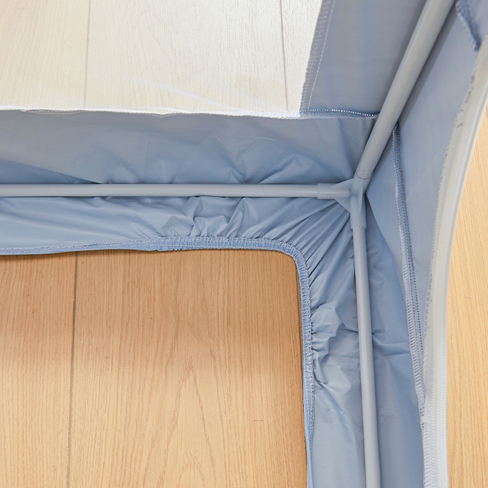 91家纺网 家纺一手货源 找家纺 安金蚊帐 2025新款防蚊遮光一体99%强遮光宿舍上下铺遮光学生蚊帐纯色花边 奶蓝