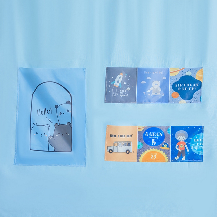 91家纺网 家纺一手货源 找家纺 安金蚊帐 2025新款防蚊遮光一体99%强遮光宿舍上下铺遮光学生蚊帐纯色花边 奶蓝