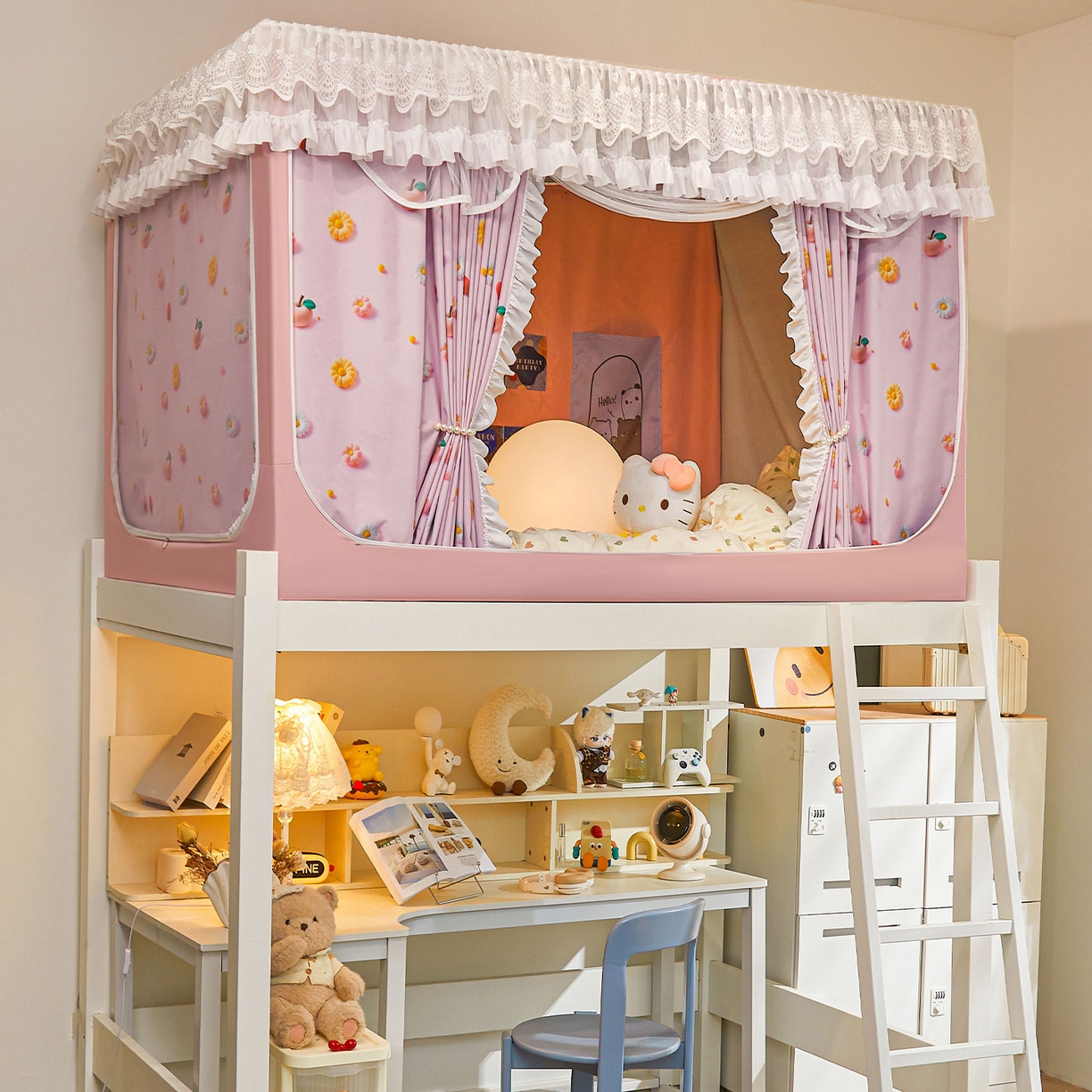 91家纺网 家纺一手货源 找家纺 （总）安金蚊帐 2025新款TPU双层覆膜防蚊遮光100%强遮光宿舍上下铺学生蚊帐法式5D印花