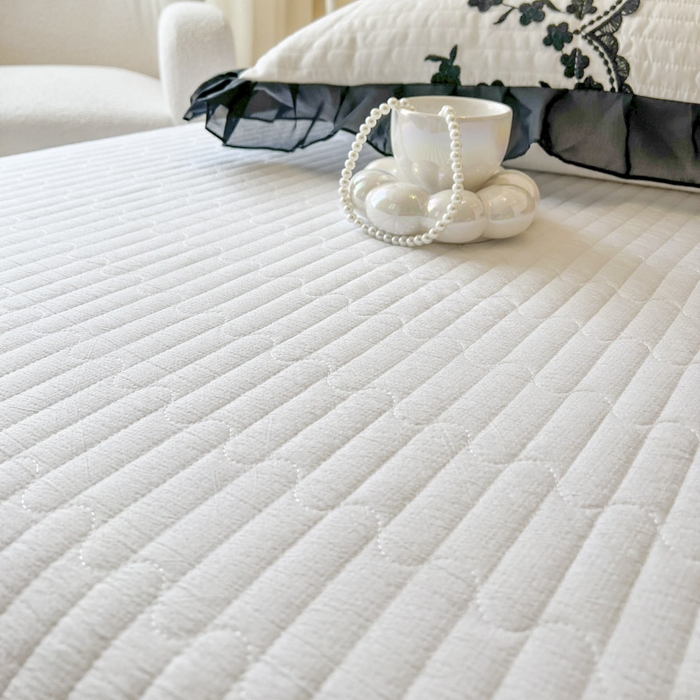 91家纺网 家纺一手货源 找家纺 （总）恋尚 2025春夏新款香云纱床裙单床裙床裙单件-赫本妮娅（控价125起）