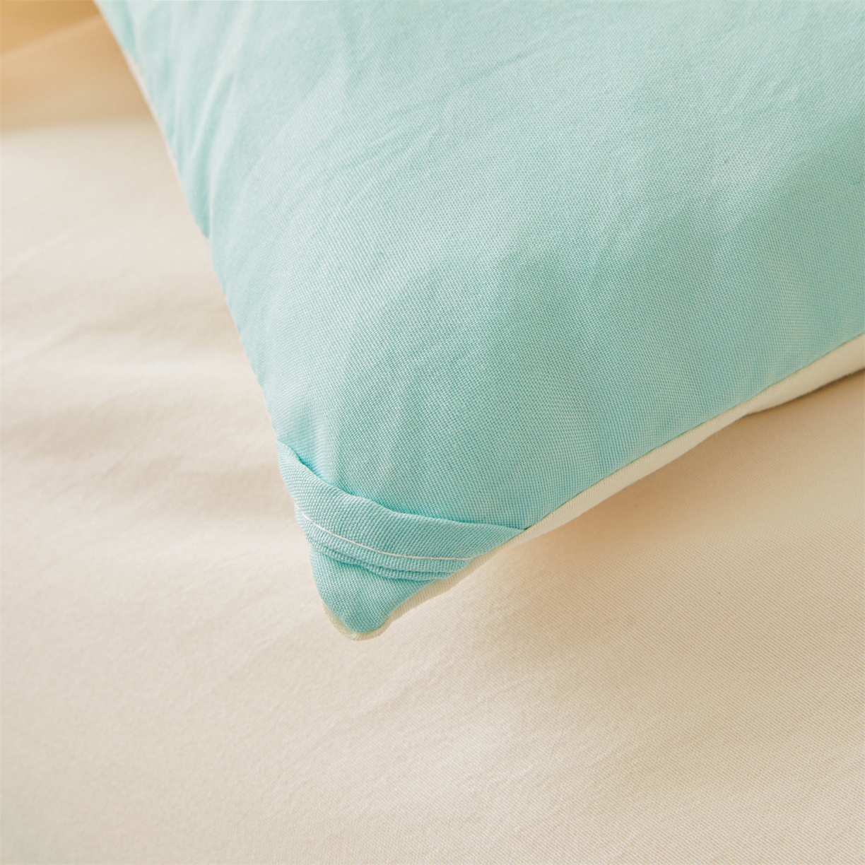 91家纺网 家纺一手货源 找家纺 晓时候 2025新款纯色无印风新疆棉花被冬被春秋被夏被四季被子被芯-常年有货（含买家秀） 奶白绿