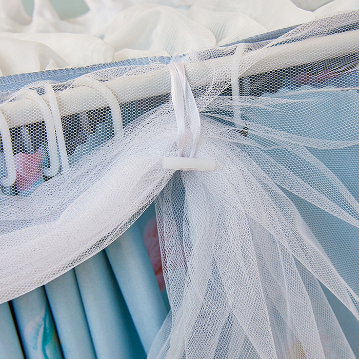 91家纺网 家纺一手货源 找家纺 安金蚊帐 2025新款TPU双层覆膜防蚊遮光100%强遮光宿舍上下铺学生蚊帐法式5D印花 法式印花-绿