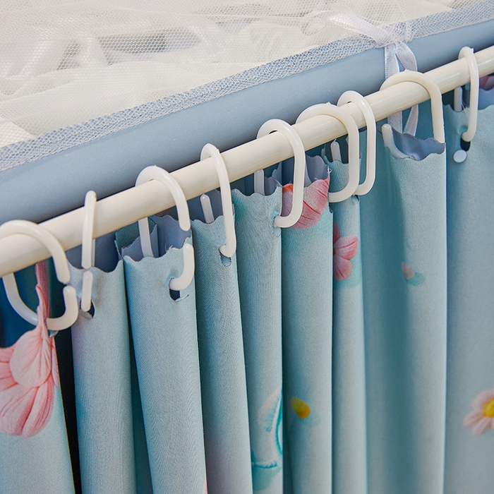 91家纺网 家纺一手货源 找家纺 安金蚊帐 2025新款TPU双层覆膜防蚊遮光100%强遮光宿舍上下铺学生蚊帐法式5D印花 法式印花-绿